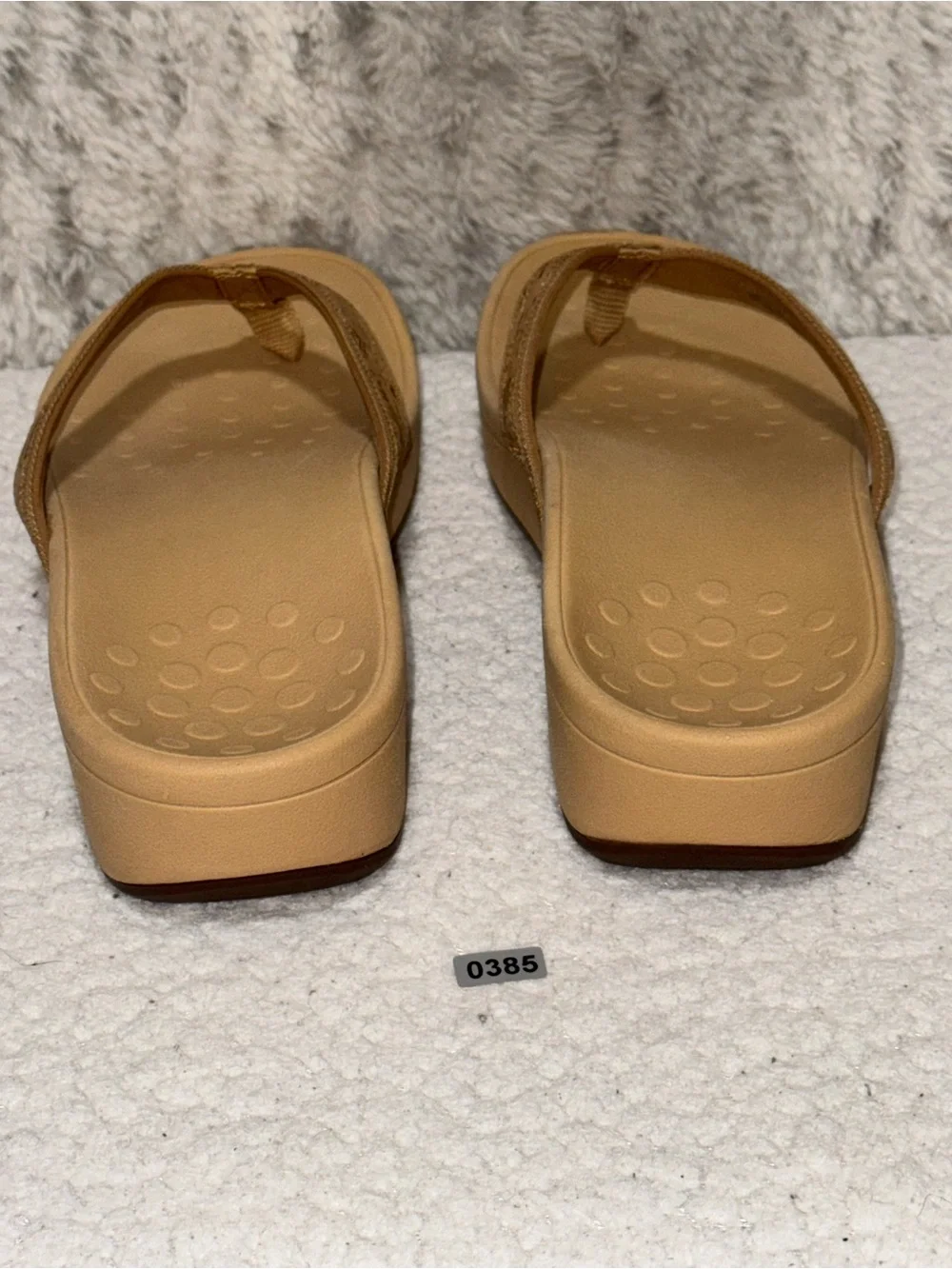 Vionic High Tide Platform Sandals Gold Cork Women Sz 11